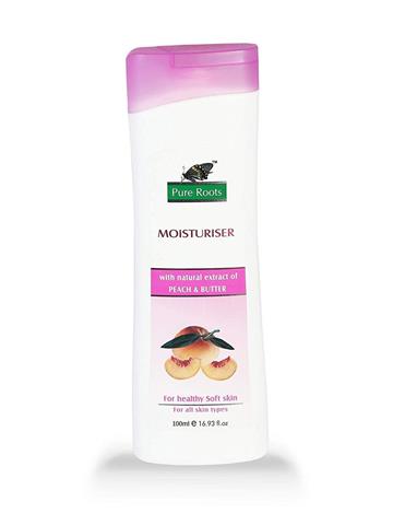  Pure Roots Body Lotion 100ml Moisturiser with Peach & Butter