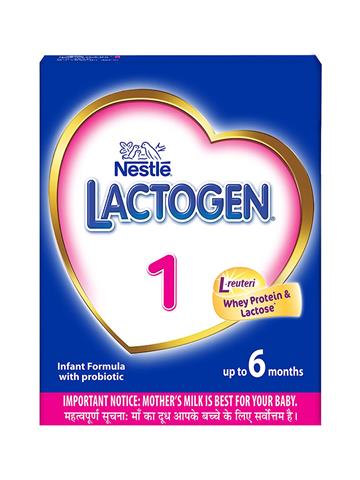 Nestle LACTOGEN 1 Infant Formula Powder - Upto 6 months, Stage 1 (400g)