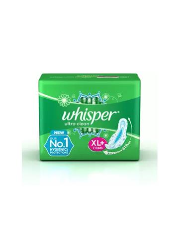 Whisper Ultra Clean XL Plus Wings Sanitary (7 Pads)