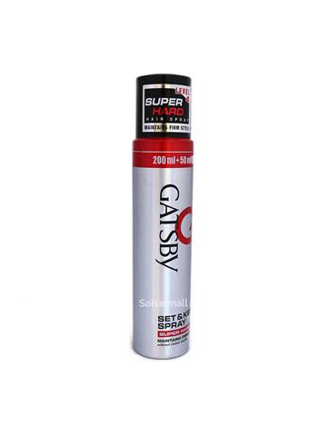 Gatsby Set & Keep hair Spray super hard level 4 200ml + 50ml extra