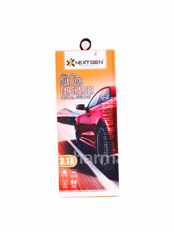 Nextgen Ultra Fast Dual Usb Car Charger Metal Series 3.1A