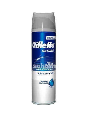Gillette Series 3x Shaving Gel Pure & Sensitive (195 Gm)