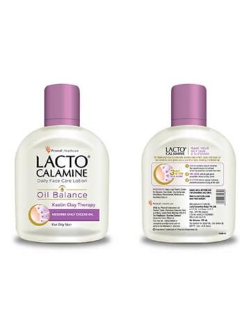 Lacto Calamine Oil balance Kaolin Clay Therapy Absorbs only Excess Oil for oily skin 120ml