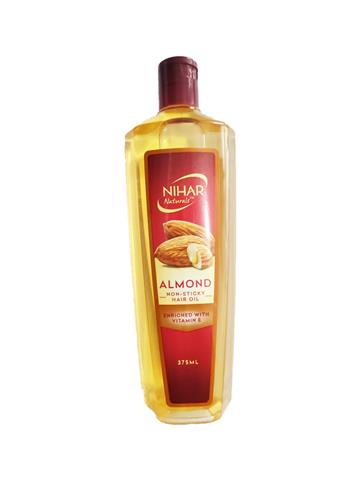 Nihar Almond Non Sticky Hair oil Enriched with vitamin E (375ml)