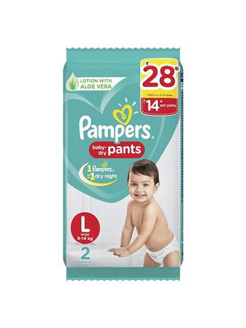 Pampers Happy Skin Pants Large Size 2 Pants 