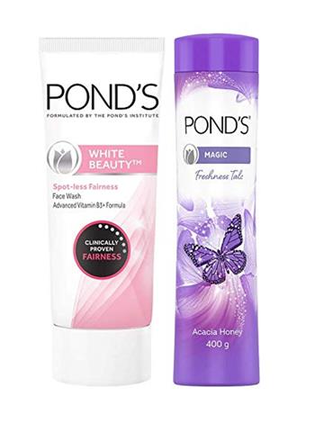 Ponds Magic Freshness Talc with Ponds Beauty Face wash Free (100g)