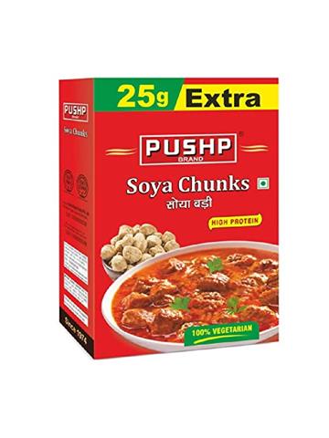 PUSHP Brand Soya Chunks 200g + 25g Extra= 225g