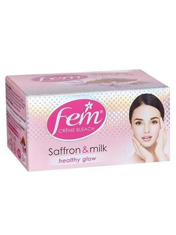 Fem Creme Bleach Saffron & Milk Healthy Glow 64g