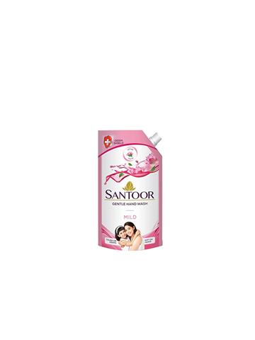 Santoor Gentle Hand Wash Mild 750 ml (Refill Pack)